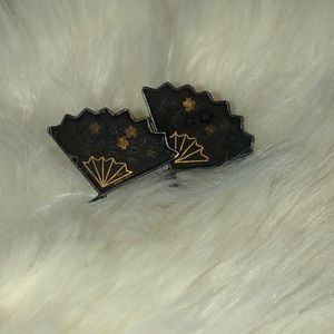 Silver Amita vintage earrings from Japan
